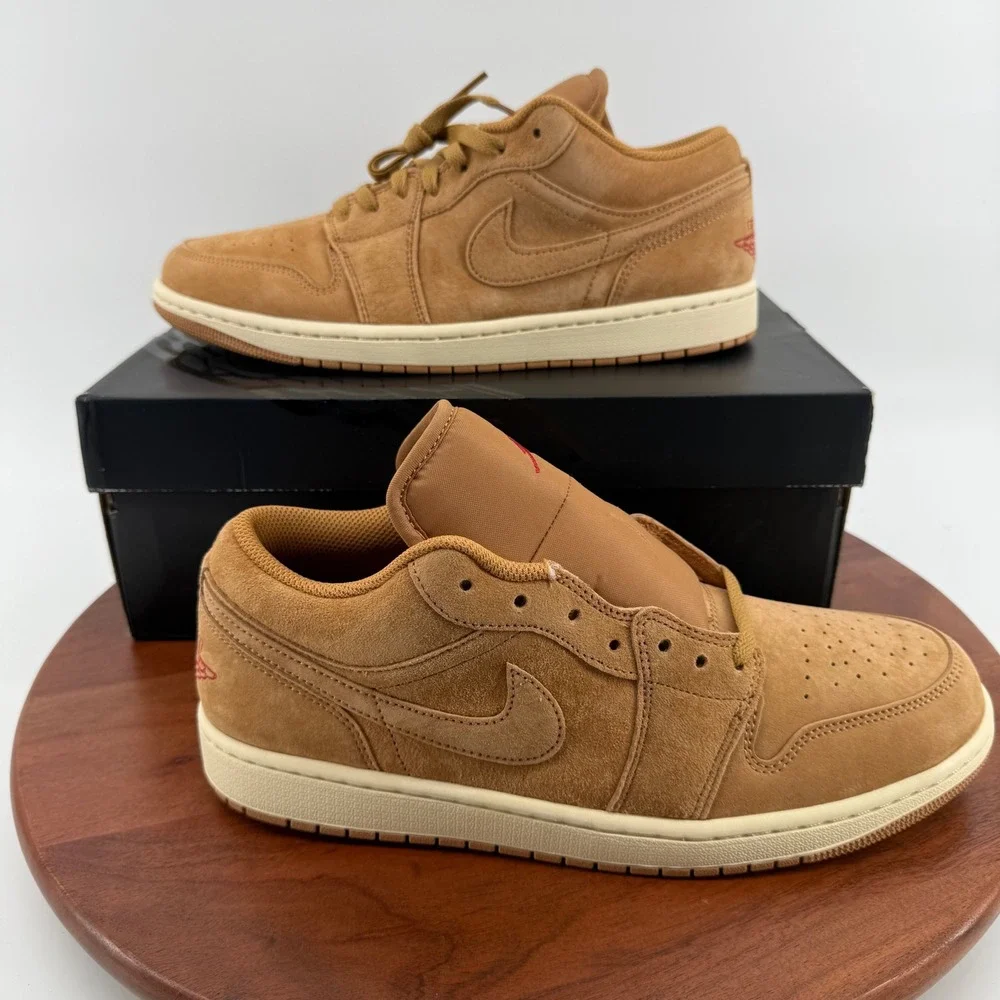 Nike Air Jordan 1 Low SE Flax Varsity Red Muslin HV4089-200 Mens Size 11 NEW
